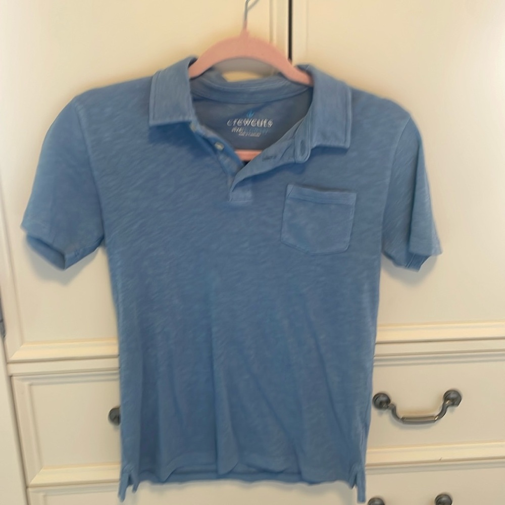 Blue Polo Tee w/ Pocket-J. Crew